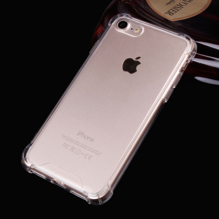 For  iPhone 8 & 7  Acrylic Waistline Transparent TPU Protective Cover Case