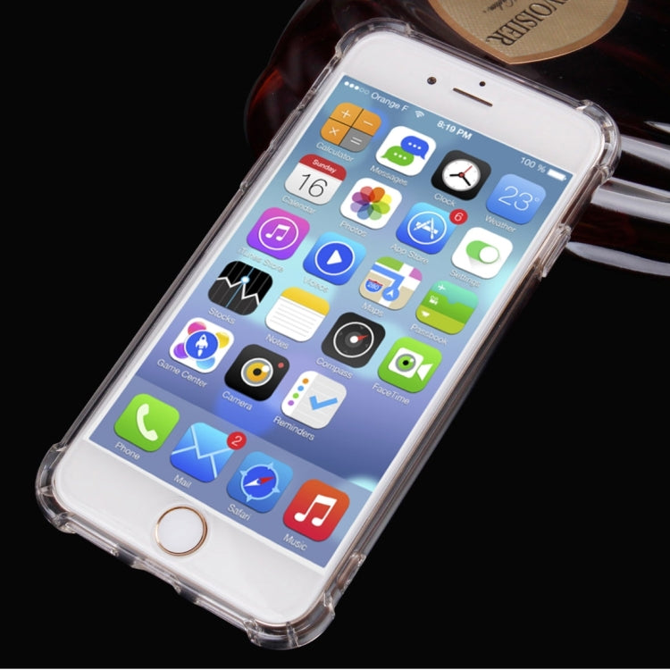 For  iPhone 8 & 7  Acrylic Waistline Transparent TPU Protective Cover Case