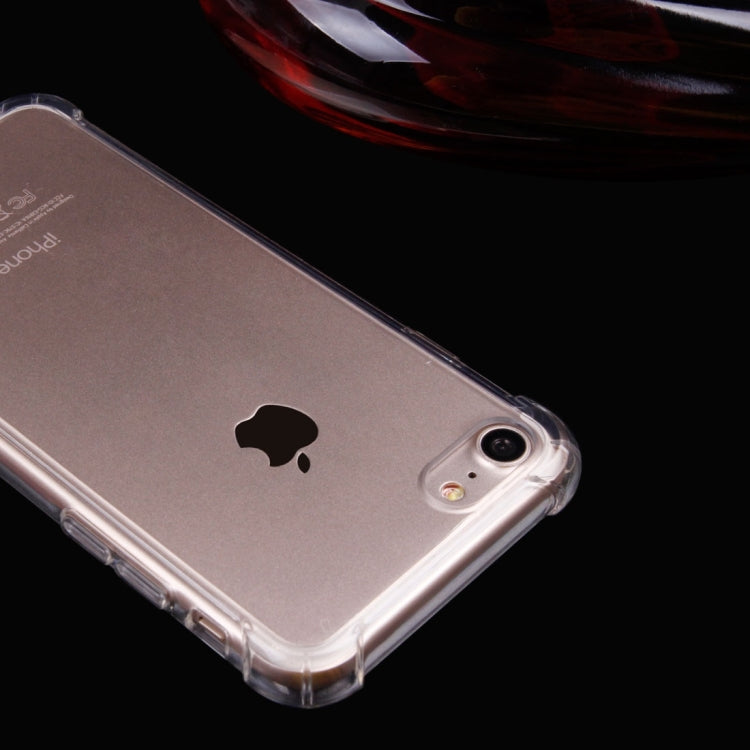 For  iPhone 8 & 7  Acrylic Waistline Transparent TPU Protective Cover Case
