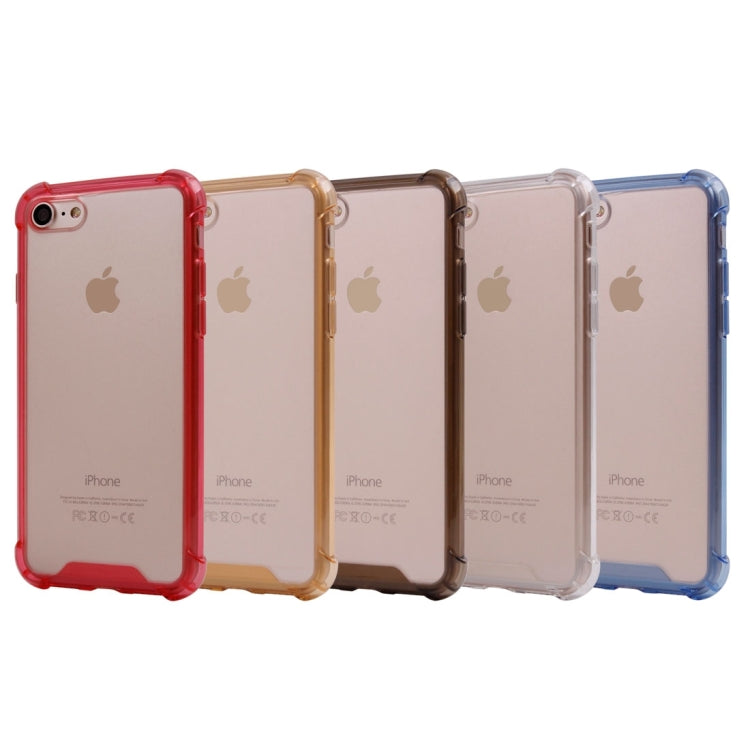 For  iPhone 8 & 7  Acrylic Waistline Transparent TPU Protective Cover Case