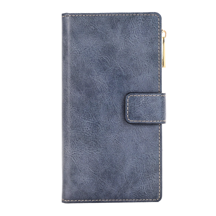 For  iPhone 8 & 7  Retro Style Crazy Horse Texture Horizontal Flip Leather Case with Separable Back Cover & Zip Fastener & Card Slot & Wallet & Magnetic Buckle