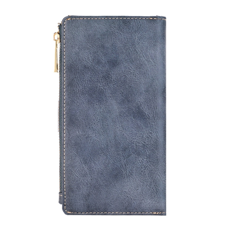 For  iPhone 8 & 7  Retro Style Crazy Horse Texture Horizontal Flip Leather Case with Separable Back Cover & Zip Fastener & Card Slot & Wallet & Magnetic Buckle