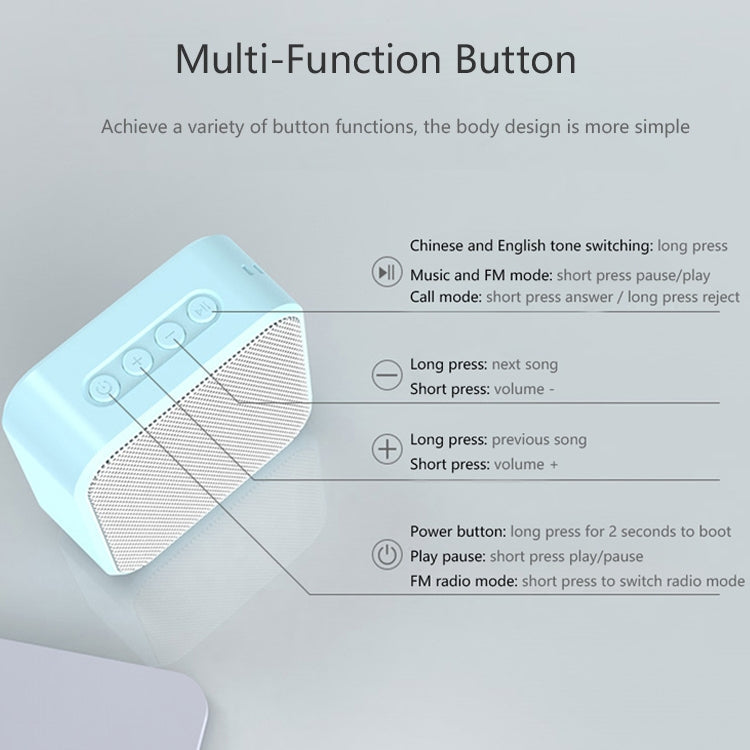 A70 Portable Square Wireless Bluetooth Speaker Mini Voice Box