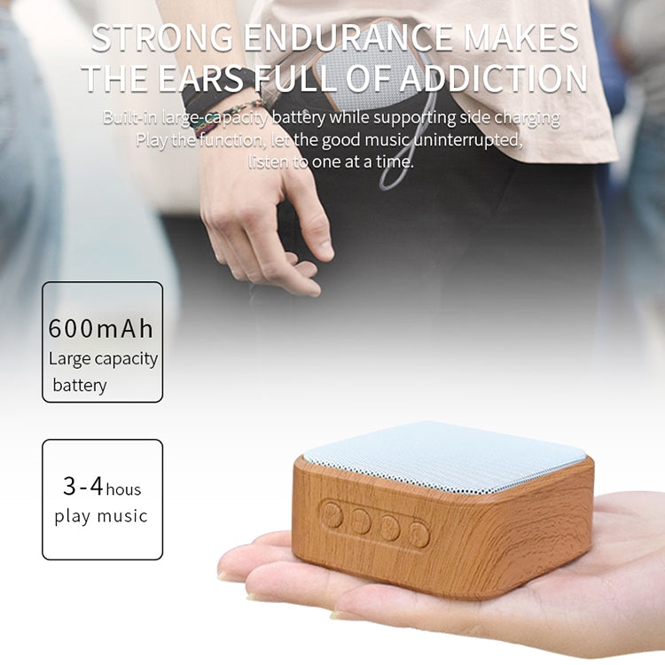 A70 Portable Wood Grain Wireless Bluetooth Speaker Mini Subwoofer Voice Box