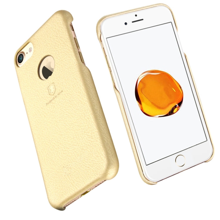 Lenuo for  iPhone  7  Litchi Texture PU + PC Paste Skin Protective Case