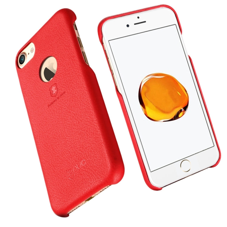 Lenuo for  iPhone  7  Litchi Texture PU + PC Paste Skin Protective Case