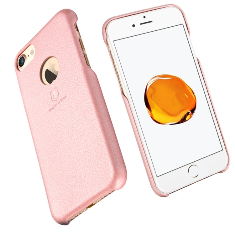 Lenuo for  iPhone  7  Litchi Texture PU + PC Paste Skin Protective Case