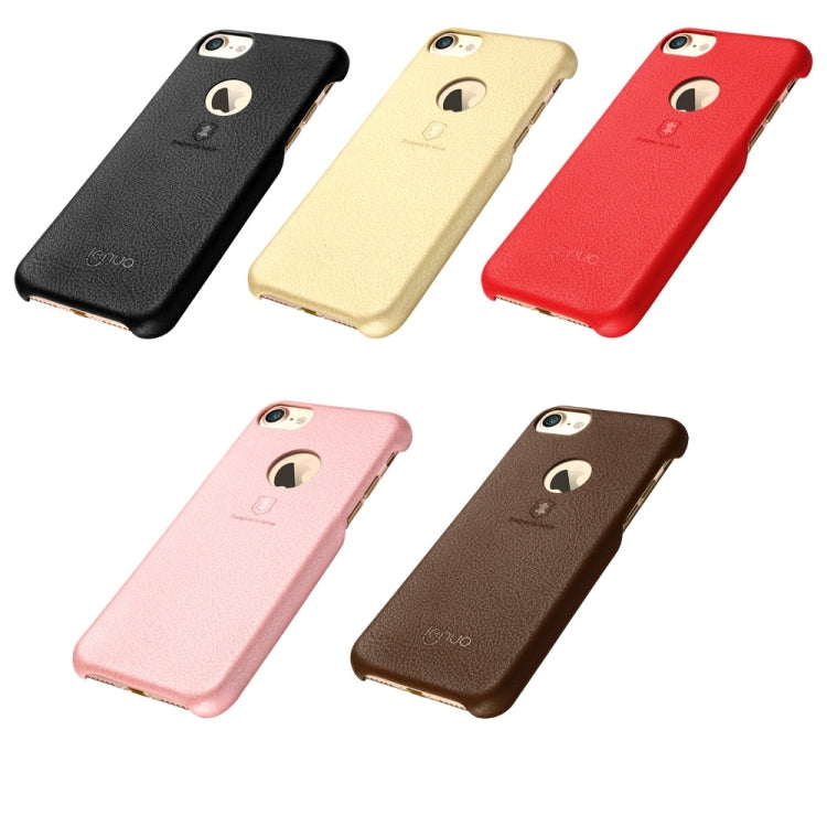 Lenuo for  iPhone  7  Litchi Texture PU + PC Paste Skin Protective Case
