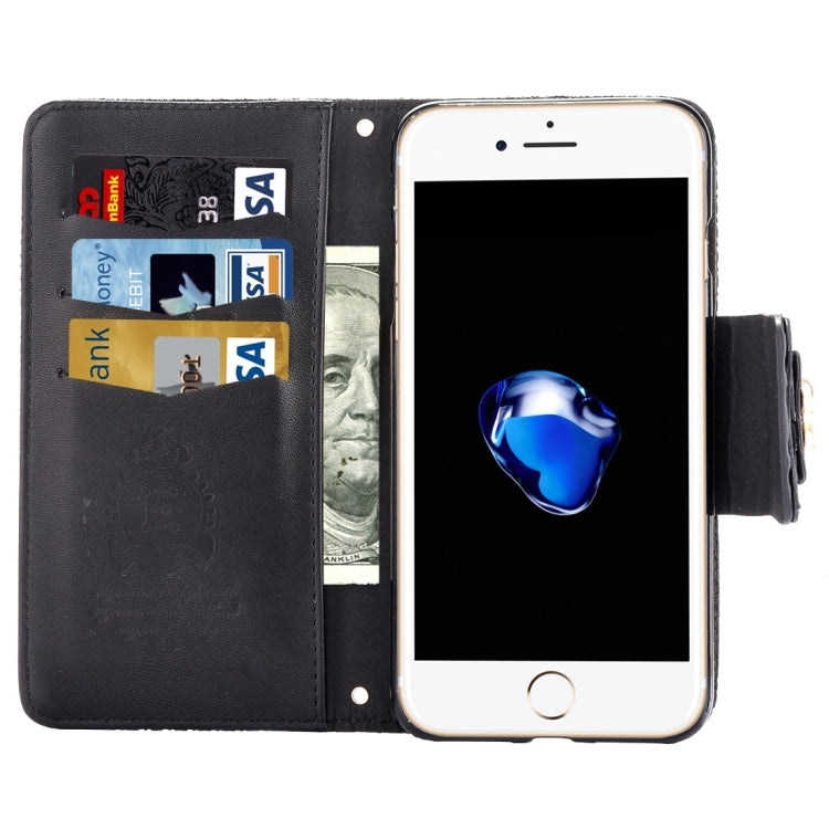 For  iPhone 8 & 7  Bowknot Embossing Horizontal Flip Leather Case with Holder & Card Slots & Wallet