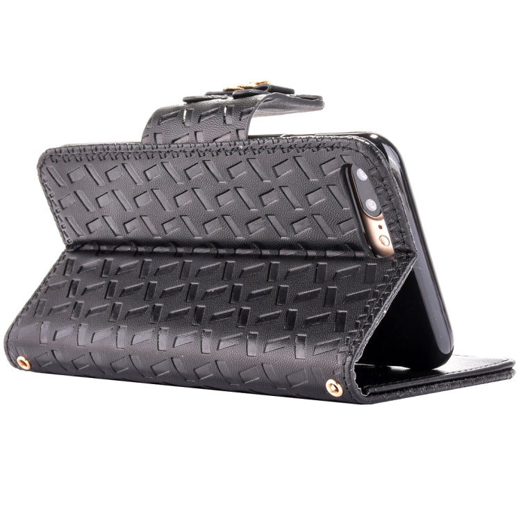 For  iPhone 8 & 7  Bowknot Embossing Horizontal Flip Leather Case with Holder & Card Slots & Wallet