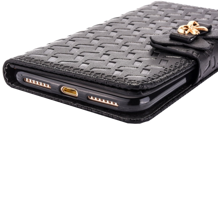 For  iPhone 8 & 7  Bowknot Embossing Horizontal Flip Leather Case with Holder & Card Slots & Wallet