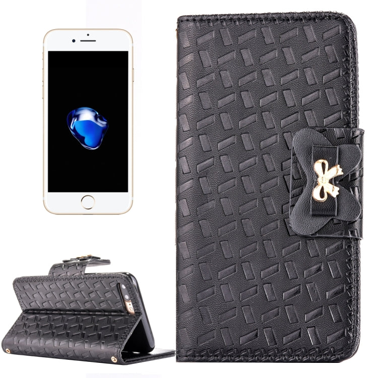 For  iPhone 8 & 7  Bowknot Embossing Horizontal Flip Leather Case with Holder & Card Slots & Wallet