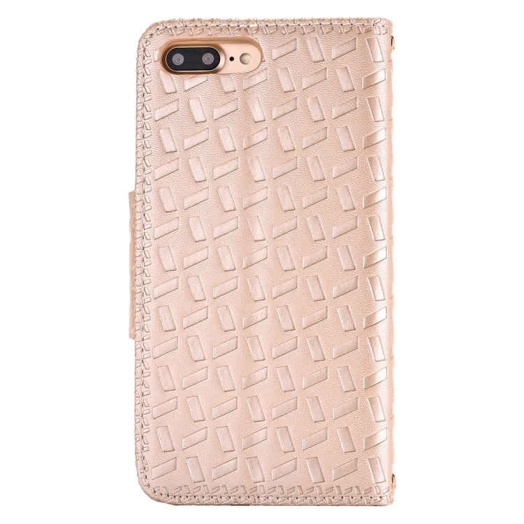 For  iPhone 8 & 7  Bowknot Embossing Horizontal Flip Leather Case with Holder & Card Slots & Wallet