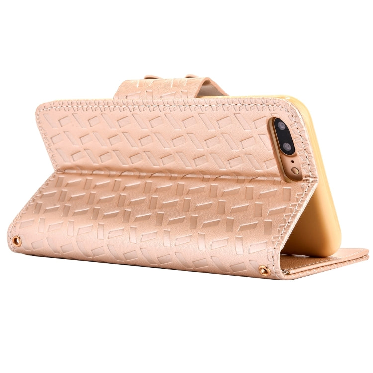 For  iPhone 8 & 7  Bowknot Embossing Horizontal Flip Leather Case with Holder & Card Slots & Wallet