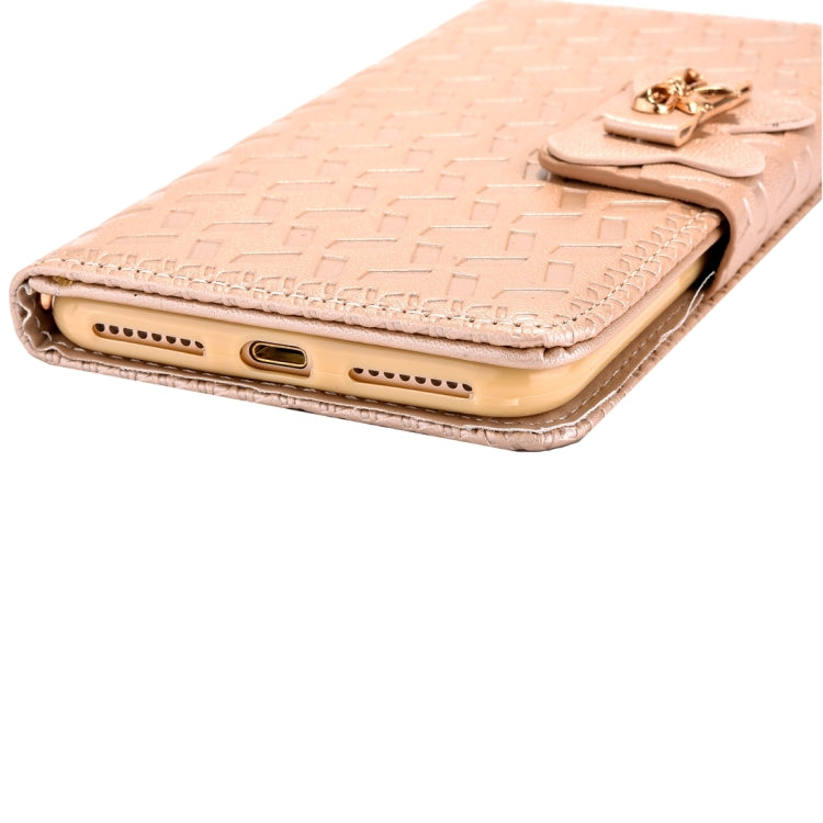 For  iPhone 8 & 7  Bowknot Embossing Horizontal Flip Leather Case with Holder & Card Slots & Wallet