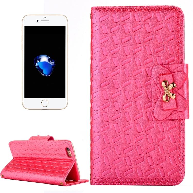 For  iPhone 8 & 7  Bowknot Embossing Horizontal Flip Leather Case with Holder & Card Slots & Wallet