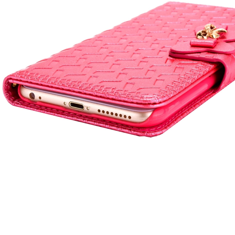 For  iPhone 8 & 7  Bowknot Embossing Horizontal Flip Leather Case with Holder & Card Slots & Wallet