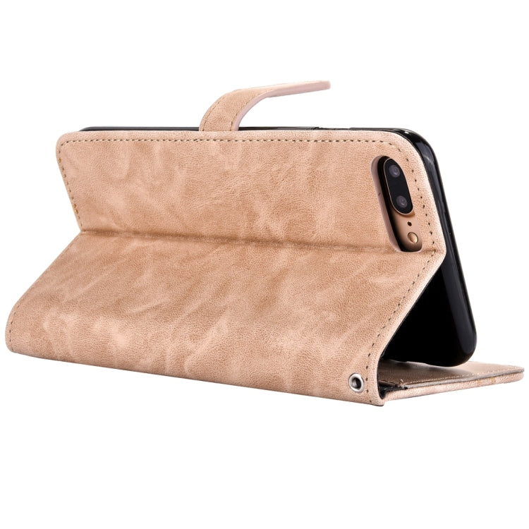 For  iPhone 8 & 7  Embroidery Flower Pattern Horizontal Flip Leather Case with Holder & Card Slots & Wallet & Photo Frame