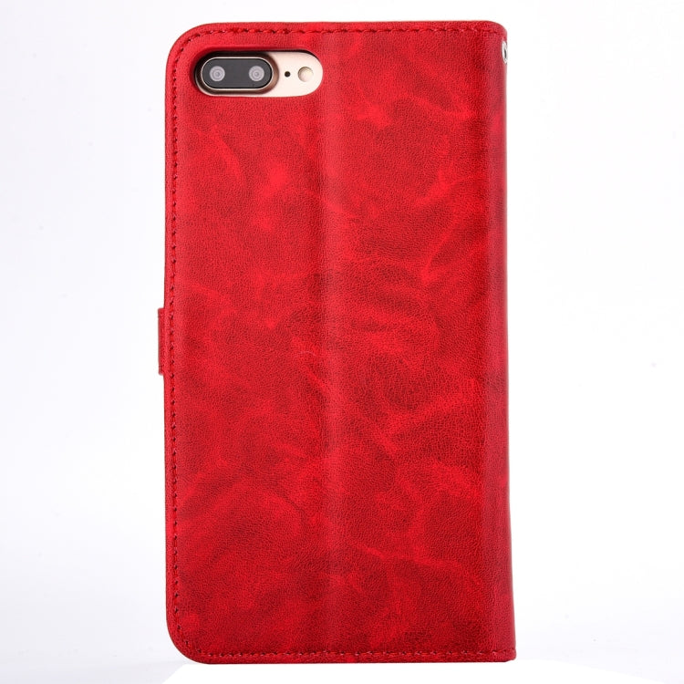 For  iPhone 8 & 7  Embroidery Flower Pattern Horizontal Flip Leather Case with Holder & Card Slots & Wallet & Photo Frame