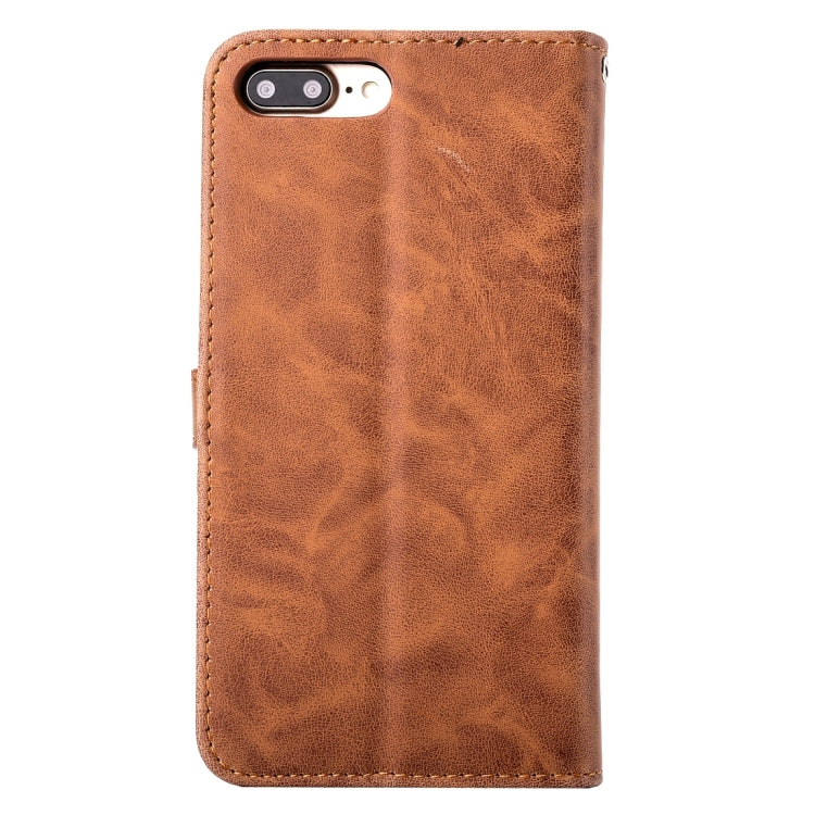 For  iPhone 8 & 7  Embroidery Flower Pattern Horizontal Flip Leather Case with Holder & Card Slots & Wallet & Photo Frame
