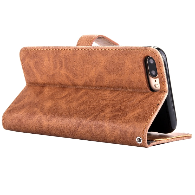 For  iPhone 8 & 7  Embroidery Flower Pattern Horizontal Flip Leather Case with Holder & Card Slots & Wallet & Photo Frame