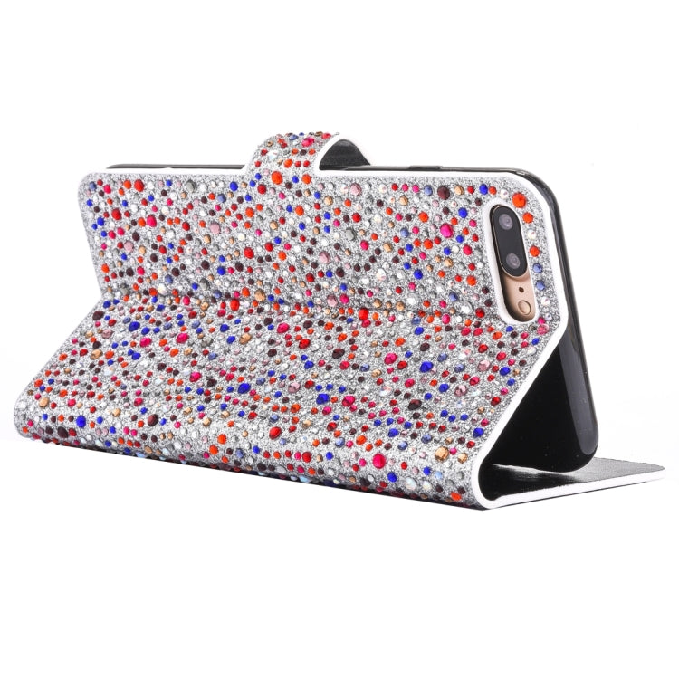 For  iPhone 8 & 7  Raindrops Pattern Horizontal Flip Leather Case with Holder & Card Slots