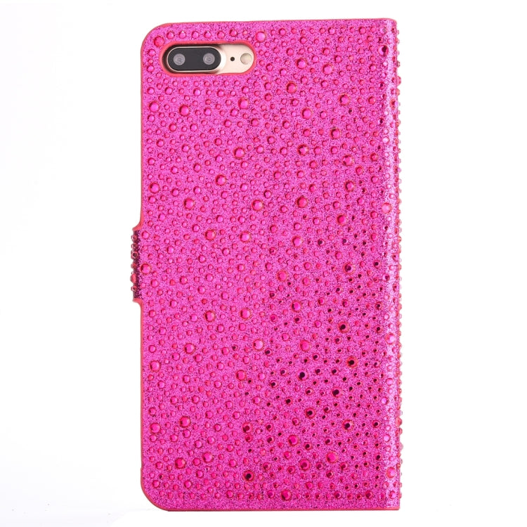 For  iPhone 8 & 7  Raindrops Pattern Horizontal Flip Leather Case with Holder & Card Slots