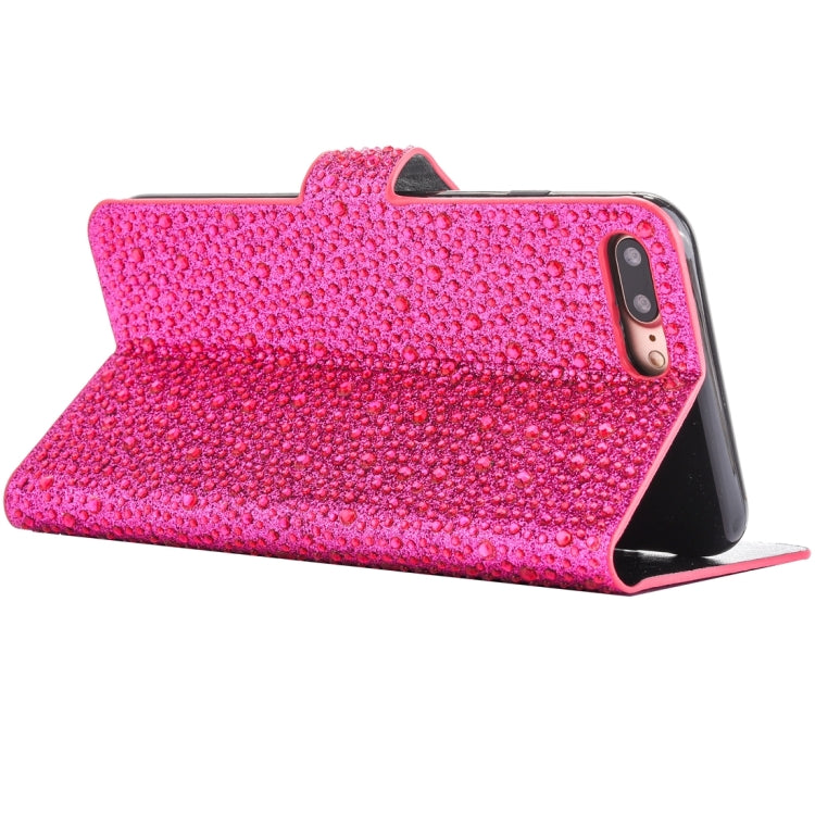 For  iPhone 8 & 7  Raindrops Pattern Horizontal Flip Leather Case with Holder & Card Slots
