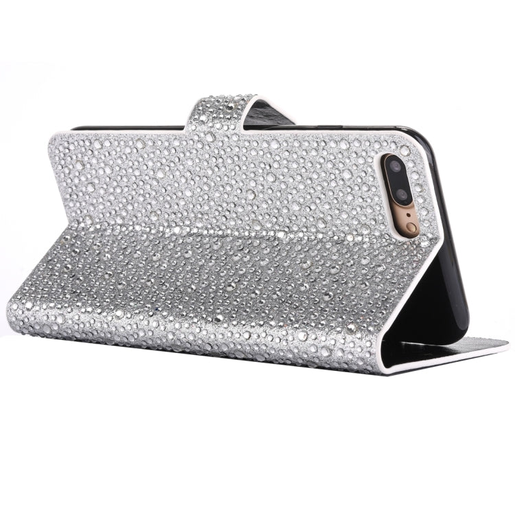 For  iPhone 8 & 7  Raindrops Pattern Horizontal Flip Leather Case with Holder & Card Slots