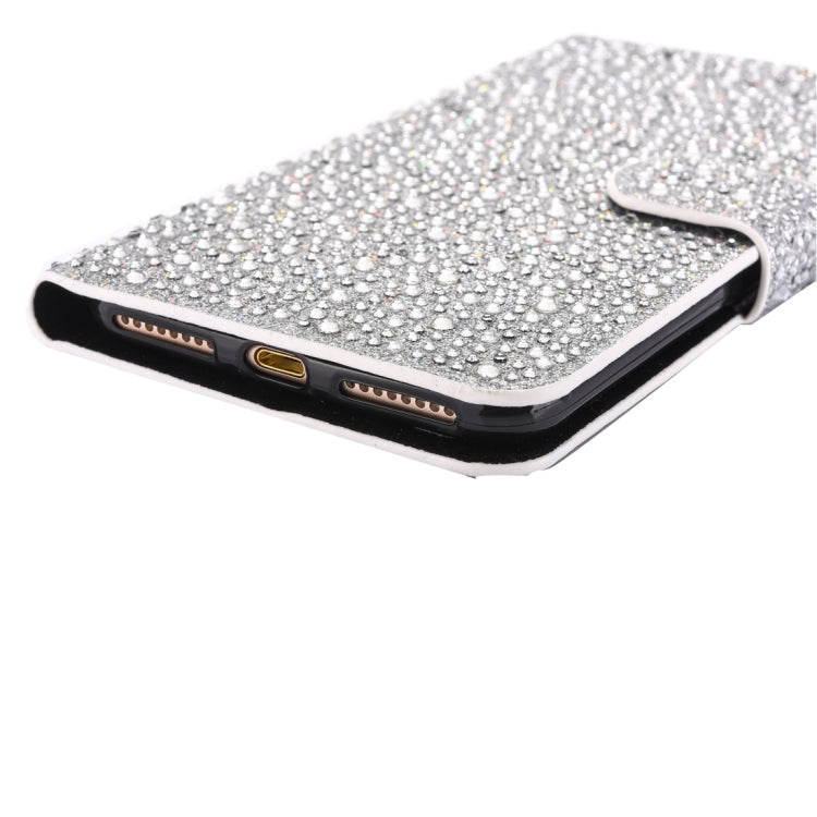 For  iPhone 8 & 7  Raindrops Pattern Horizontal Flip Leather Case with Holder & Card Slots