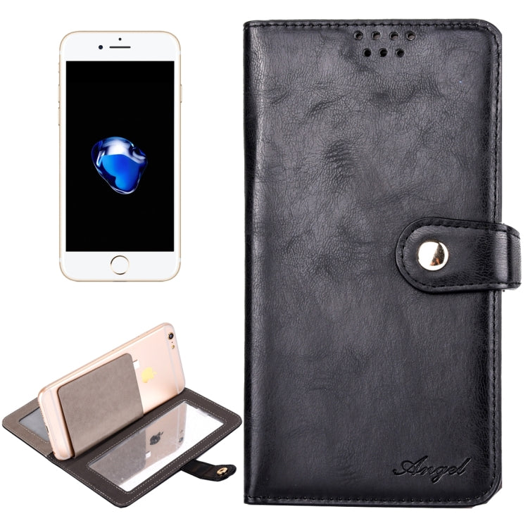 Universal Horizontal Flip Leather Case with Mirror & Holder & Card Slots & Wallet & Photo Frame for  iPhone 8 & 7  & 6s & 6, Size: 15 x 7.5 x 1.5 cm