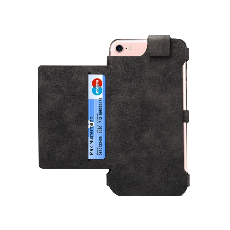 Dibase Multi-function Sheep Bar Material Universal Horizontal Flip Case for  iPhone 8 & 7 /6S/6 with Holder & Card Slots & Photo Frame & Hook & Detachable Back Protective Case