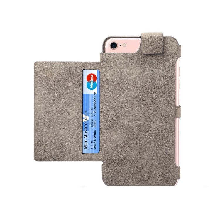 Dibase Multi-function Sheep Bar Material Universal Horizontal Flip Case for  iPhone 8 & 7 /6S/6 with Holder & Card Slots & Photo Frame & Hook & Detachable Back Protective Case