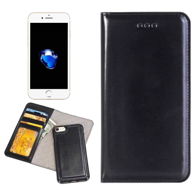 2 in 1 For  iPhone 8 & 7  Horizontal Flip Leather Case with Separable Magnetic Back Cover Shell & Card Slots & Wallet & Photo Frame