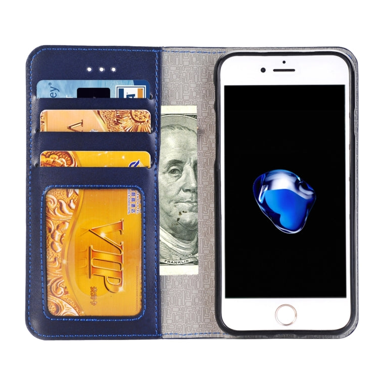 2 in 1 For  iPhone 8 & 7  Horizontal Flip Leather Case with Separable Magnetic Back Cover Shell & Card Slots & Wallet & Photo Frame