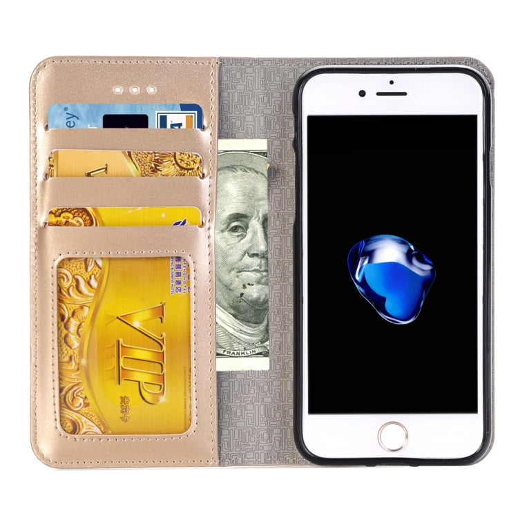2 in 1 For  iPhone 8 & 7  Horizontal Flip Leather Case with Separable Magnetic Back Cover Shell & Card Slots & Wallet & Photo Frame