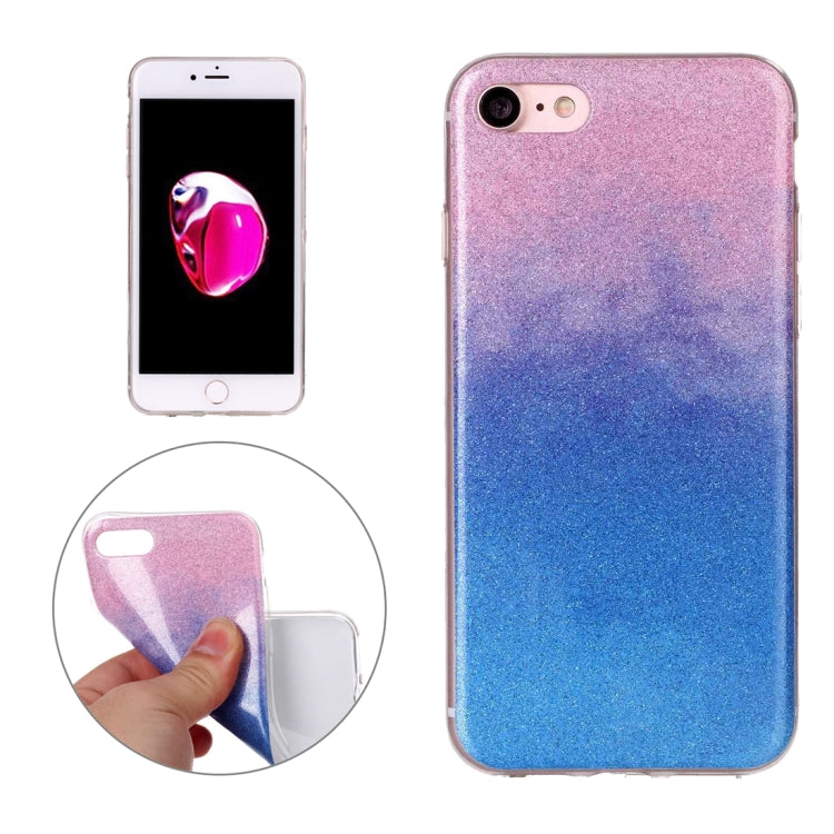 For  iPhone 8 & 7  Glitter Powder Soft TPU Protective Cover Case