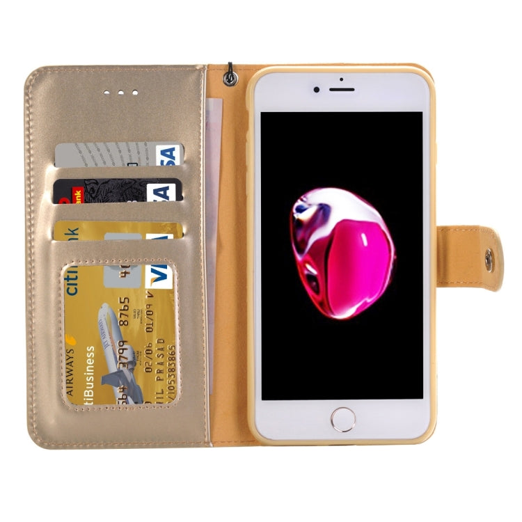 For  iPhone 8 & 7  Horizontal Flip TPU + PU Leather Case with Holder & Card Slots & Wallet