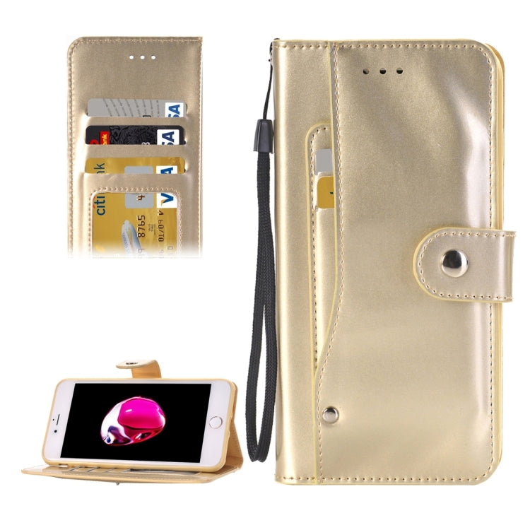 For  iPhone 8 & 7  Horizontal Flip TPU + PU Leather Case with Holder & Card Slots & Wallet