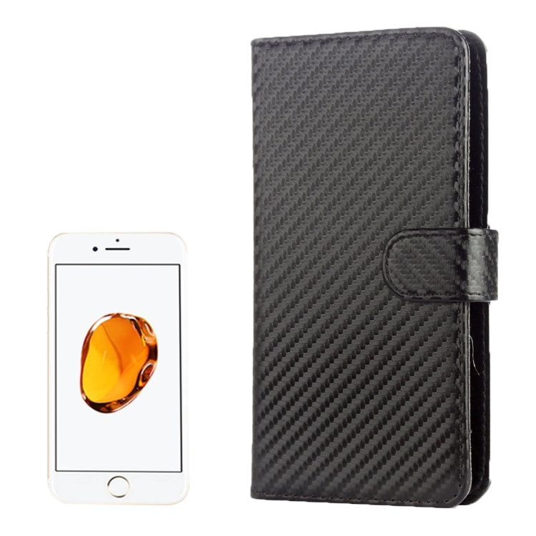 For  iPhone 8 & 7  & 6 & 6s Twill Texture Carbon Fiber Horizontal Flip Leather Case with Magnetic Buckle & Card Slots & Wallet