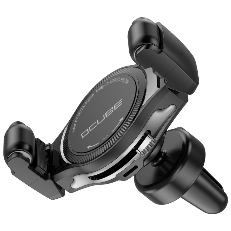 OCUBE O-C02 QC2.0 / QC3.0 Wireless Charger Car Air Outlet Holder Charger,Support 4 inch to 6.5 inch Phones, For iPhone, Galaxy, Nokia, Miui, LG and Other QI Standard Smart Phones