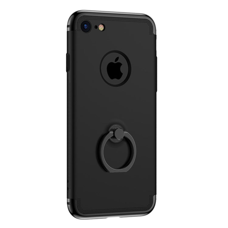 AIQAA For  iPhone 8 & 7  PC Three - paragraph Splicing Protective Case with Ring Holder