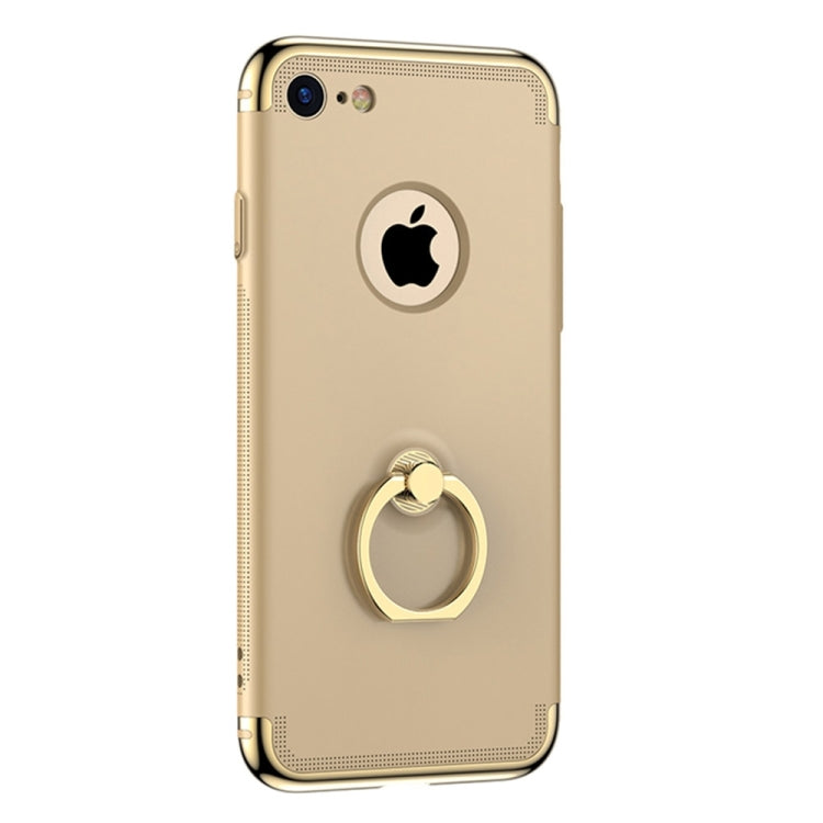 AIQAA For  iPhone 8 & 7  PC Three - paragraph Splicing Protective Case with Ring Holder