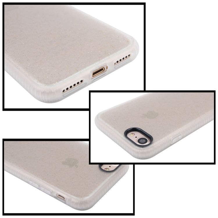For  iPhone 8 & 7  Glitter Powder Drop-proof Protective Back Cover Case