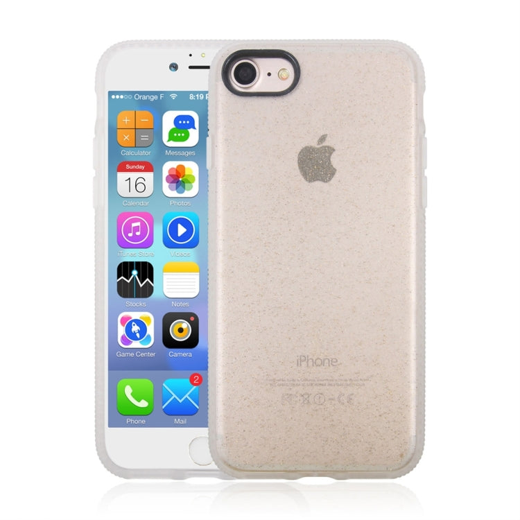 For  iPhone 8 & 7  Glitter Powder Drop-proof Protective Back Cover Case