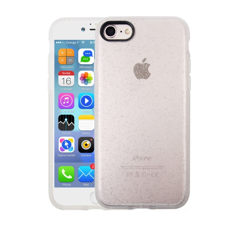 For  iPhone 8 & 7  Glitter Powder Drop-proof Protective Back Cover Case