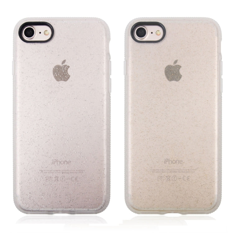 For  iPhone 8 & 7  Glitter Powder Drop-proof Protective Back Cover Case