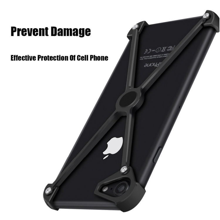 For  iPhone 8 & 7  Type-X Metal Four Angle Anti Falling Protective Case