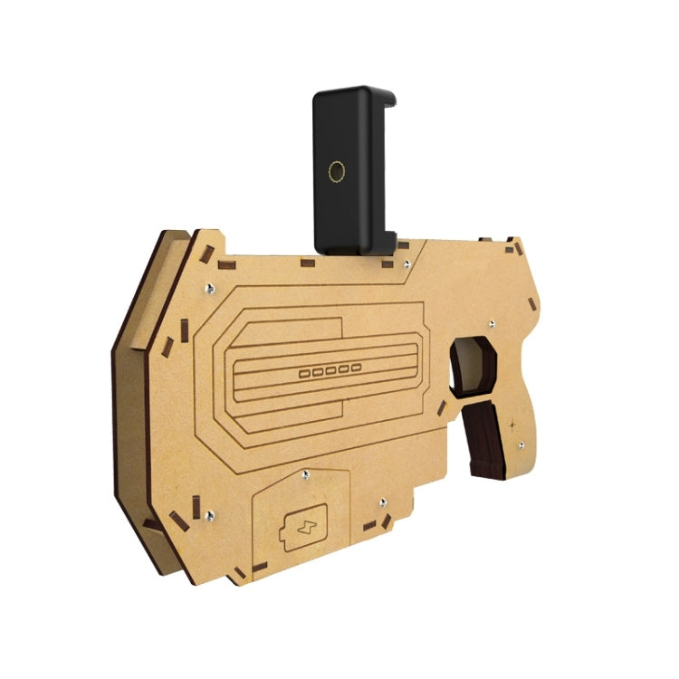 Bluetooth 4.0 Phone Stand Holder Design Wooden Large AR Gun Toys VR Games 3D AR Gamepad for iOS & Android Smartphones
