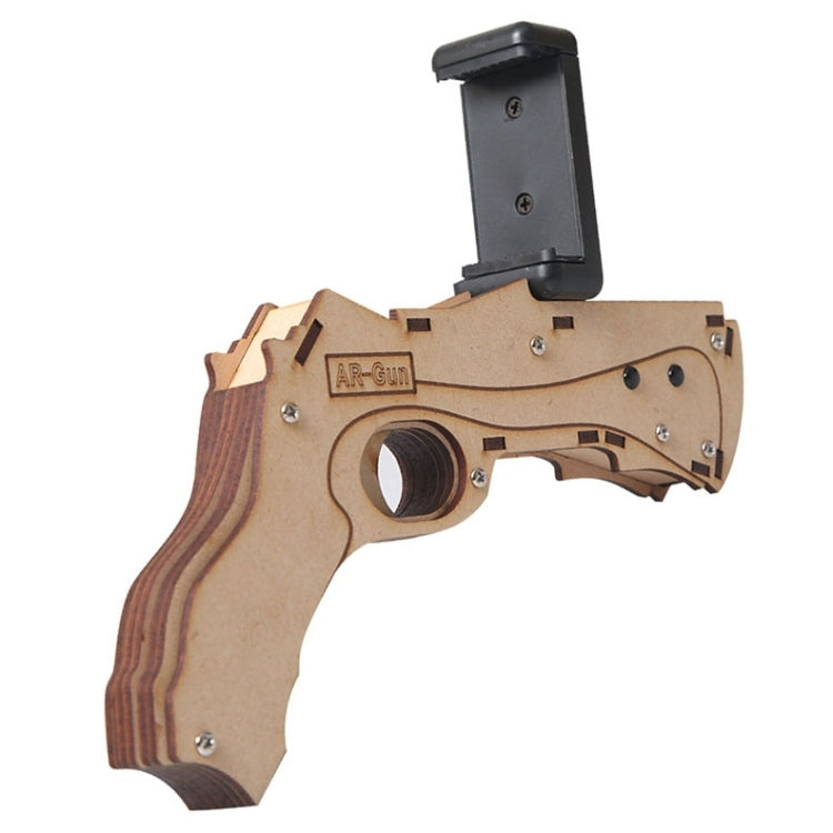 Mini Bluetooth Phone Stand Holder Design Wooden Small AR Gun Toys VR Games 3D AR Gamepad for iOS & Android Smartphones